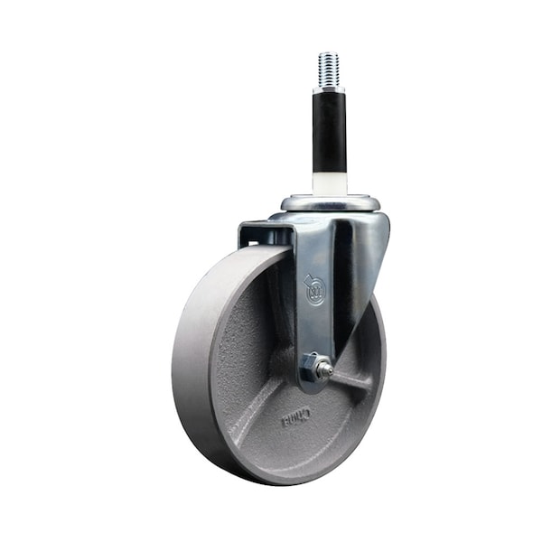 5'' Semi Steel Wheel Swivel 7/8'' Expanding Stem Caster